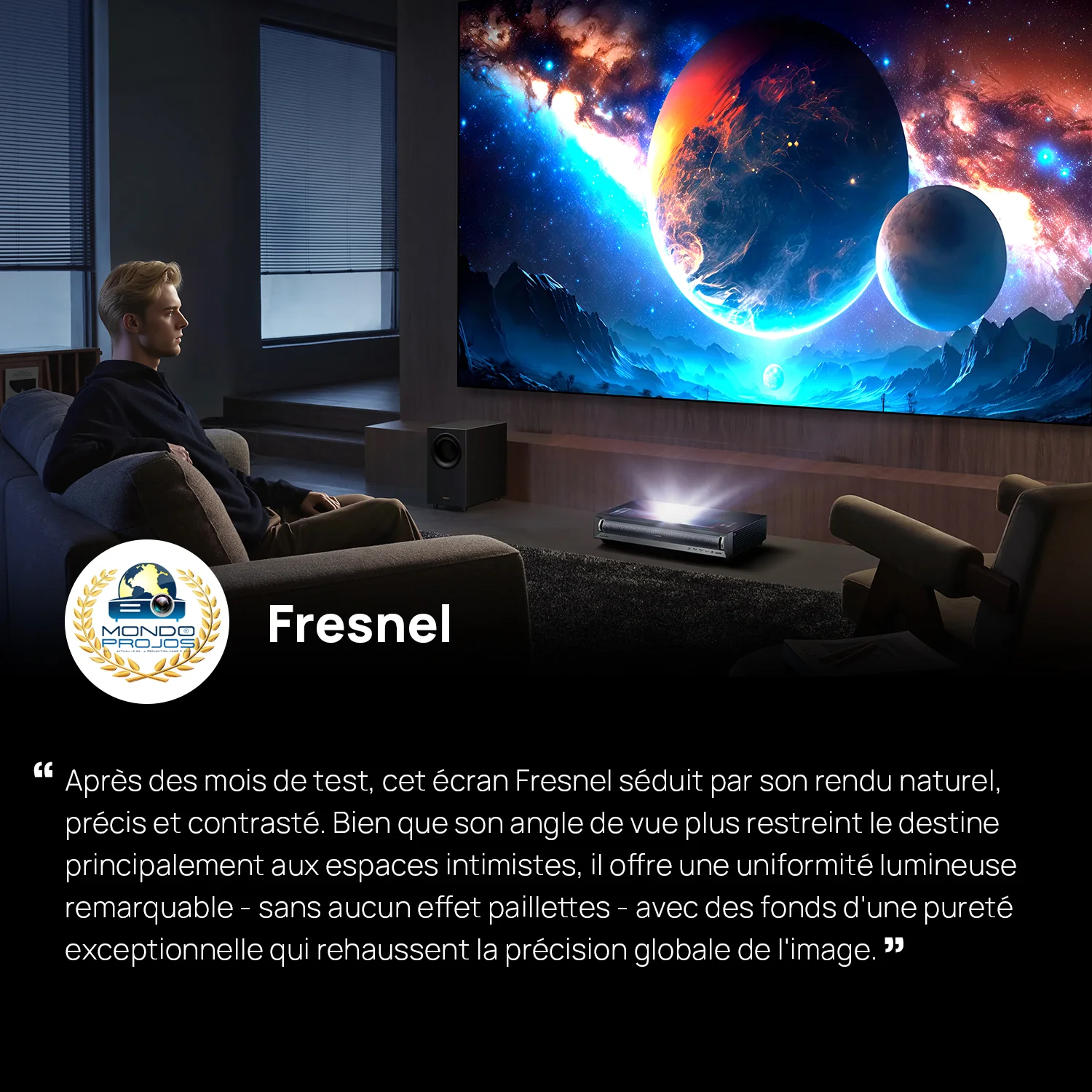 100''-120'' NothingProjector Fresnel Screen for Ultra Short Throw Projector - Image 4
