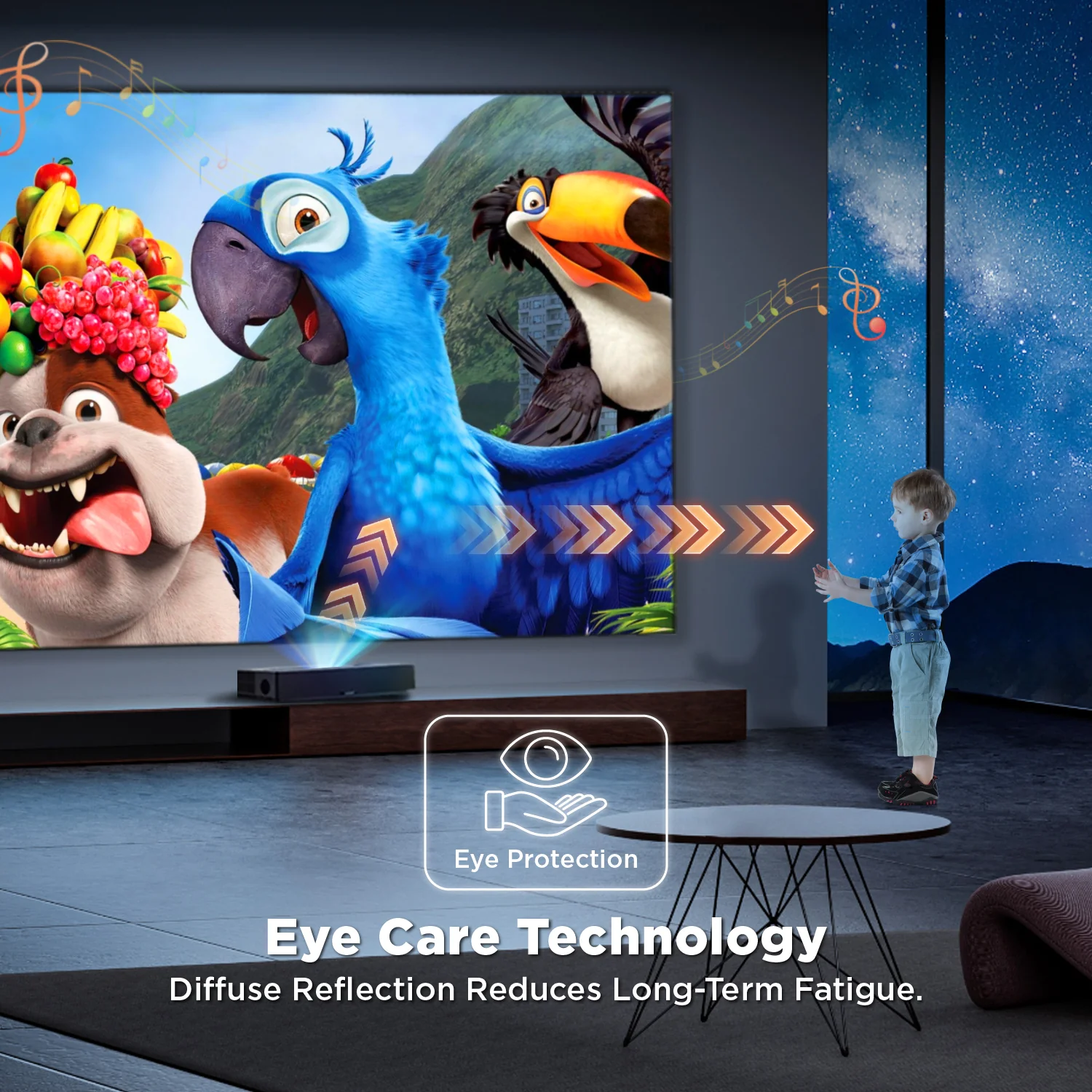 120 inch NothingProjector Black Series 95% ALR Ultra Short Throw Projector Screen - Image 7