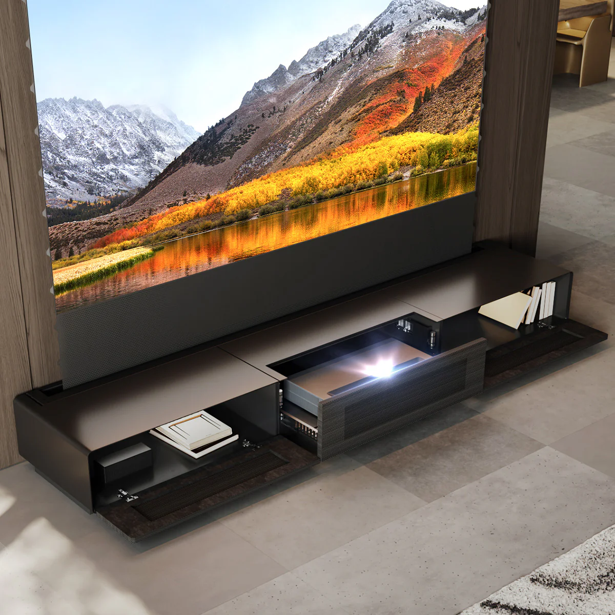 Shore Laser TV Cabinet + UST Projector Bundle (Pre-Assembled) - Image 3