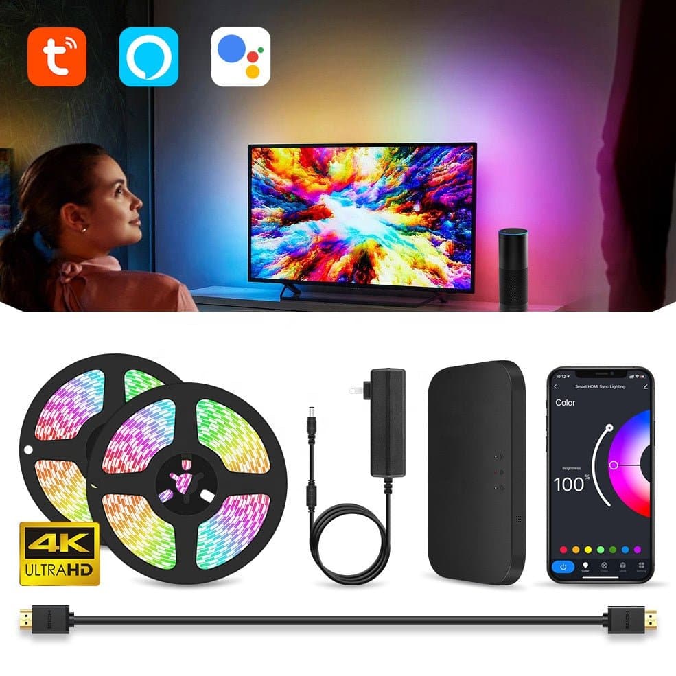NP Projector Screen Eclipse Smart Sync LED Strip Immersion HDMI - Image 5