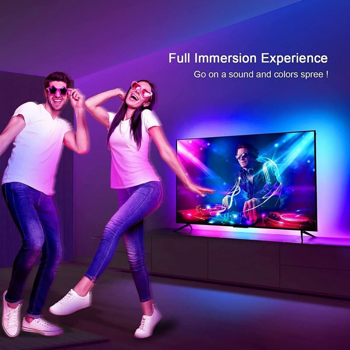 NP Projector Screen Eclipse Smart Sync LED Strip Immersion HDMI - Image 7