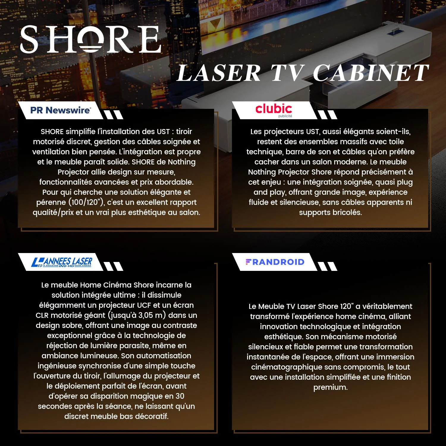 Shore Laser TV Cabinet + UST Projector Bundle (Pre-Assembled) - Image 16