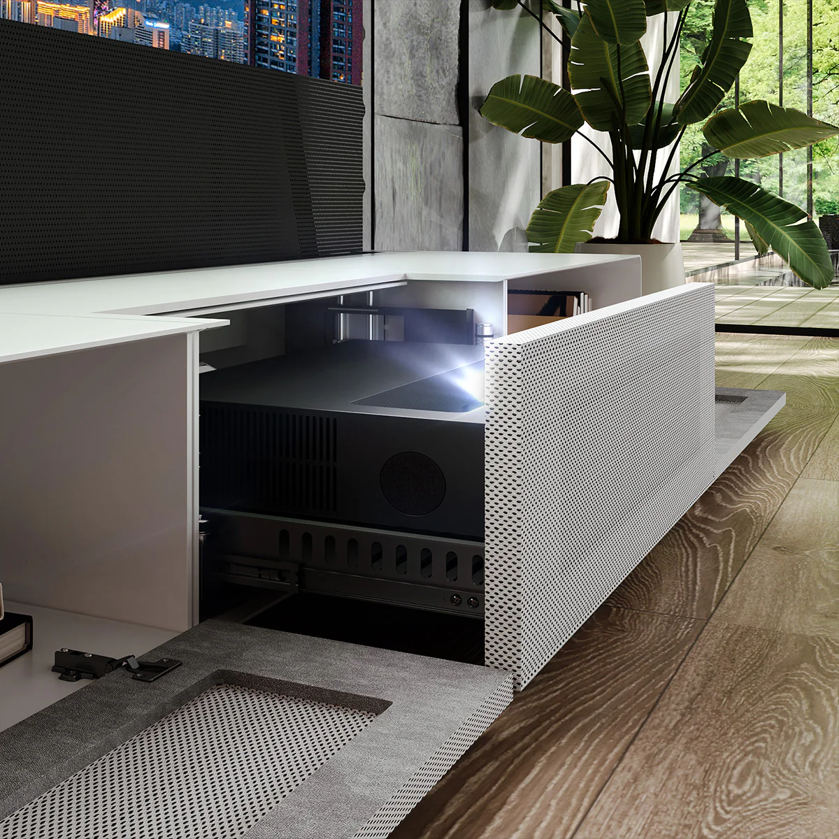 Shore Laser TV Cabinet + UST Projector Bundle (Pre-Assembled) - Image 13