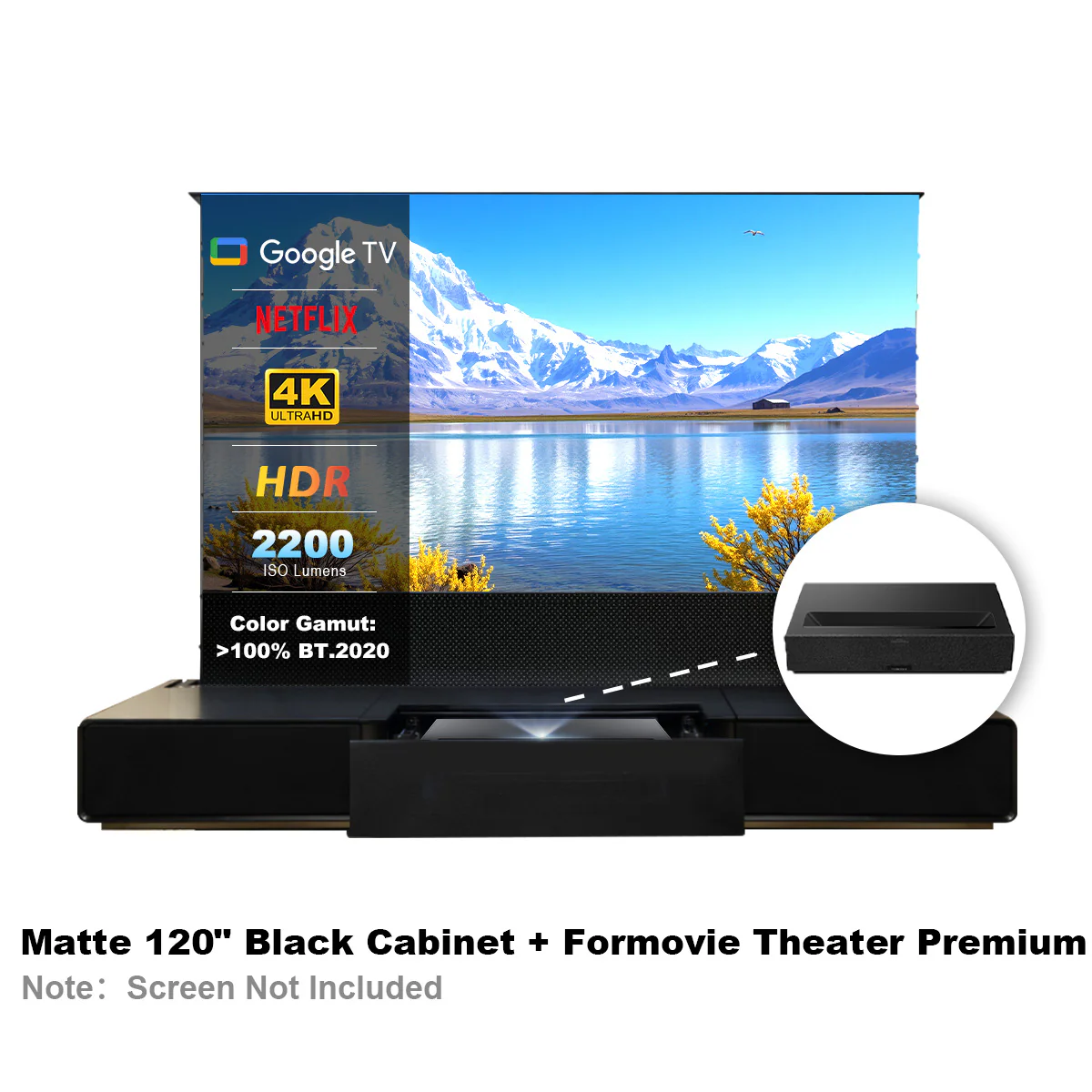 Shore Laser TV Cabinet + UST Projector Bundle (Pre-Assembled) - Image 22