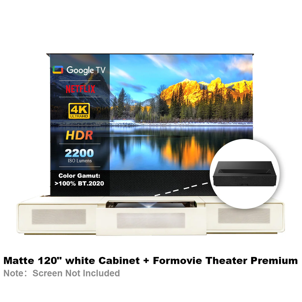 Shore Laser TV Cabinet + UST Projector Bundle (Pre-Assembled) - Image 24