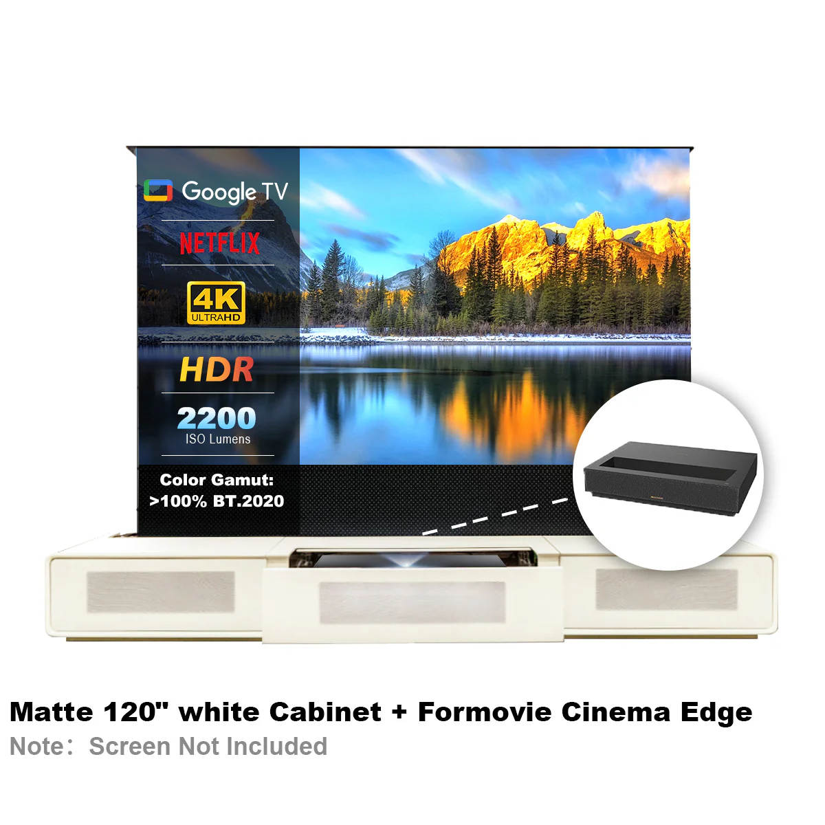 Shore Laser TV Cabinet + UST Projector Bundle (Pre-Assembled) - Image 30