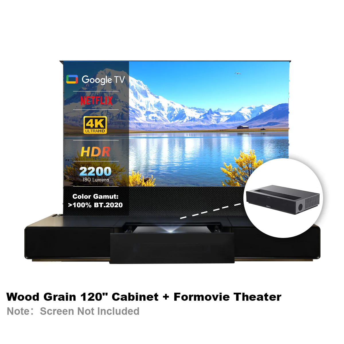 Shore Laser TV Cabinet + UST Projector Bundle (Pre-Assembled) - Image 32